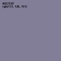 #837E97 - Mountbatten Pink Color Image