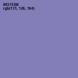 #837EB8 - Lavender Purple Color Image