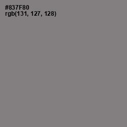 #837F80 - Mountbatten Pink Color Image