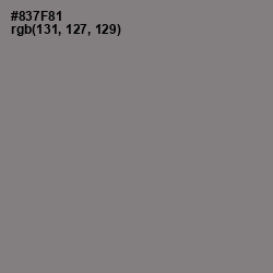 #837F81 - Mountbatten Pink Color Image