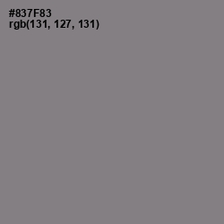 #837F83 - Mountbatten Pink Color Image