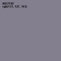 #837F8F - Mountbatten Pink Color Image