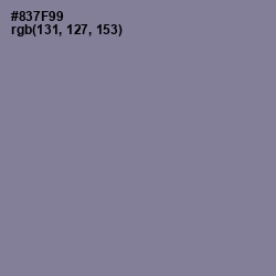 #837F99 - Mountbatten Pink Color Image