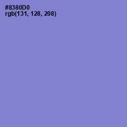 #8380D0 - Chetwode Blue Color Image