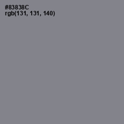 #83838C - Suva Gray Color Image