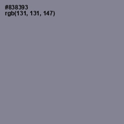 #838393 - Oslo Gray Color Image