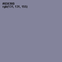 #83839B - Oslo Gray Color Image