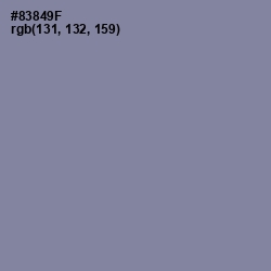 #83849F - Oslo Gray Color Image