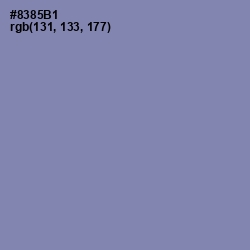 #8385B1 - Manatee Color Image