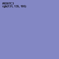 #8387C3 - Chetwode Blue Color Image