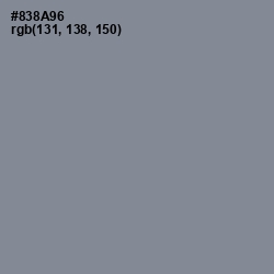 #838A96 - Oslo Gray Color Image