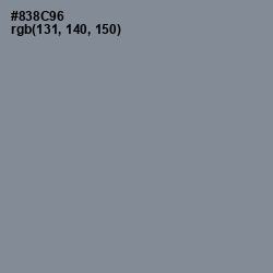 #838C96 - Oslo Gray Color Image