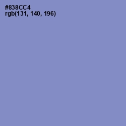 #838CC4 - Chetwode Blue Color Image