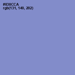 #838CCA - Chetwode Blue Color Image