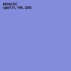 #838CDC - Chetwode Blue Color Image