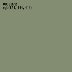 #838D72 - Battleship Gray Color Image