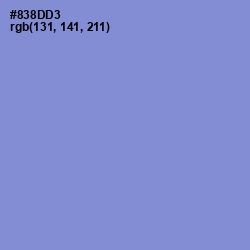 #838DD3 - Chetwode Blue Color Image