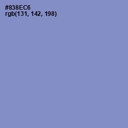 #838EC6 - Chetwode Blue Color Image