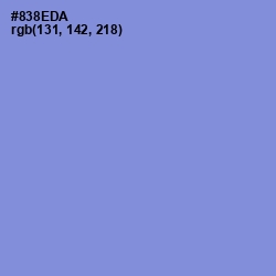 #838EDA - Chetwode Blue Color Image