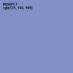 #838FC7 - Chetwode Blue Color Image