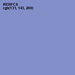 #838FC8 - Chetwode Blue Color Image