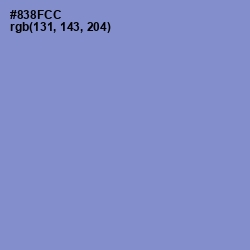 #838FCC - Chetwode Blue Color Image