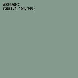 #839A8C - Spanish Green Color Image