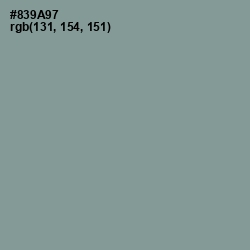 #839A97 - Regent Gray Color Image