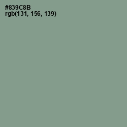 #839C8B - Spanish Green Color Image