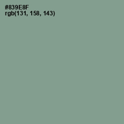 #839E8F - Spanish Green Color Image