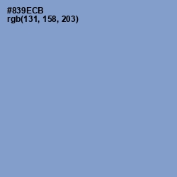 #839ECB - Blue Bell Color Image