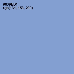 #839ED1 - Blue Bell Color Image