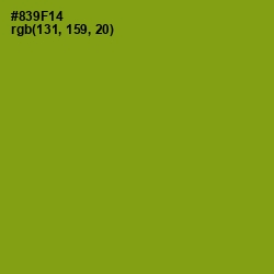 #839F14 - Olive Color Image