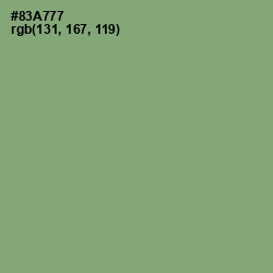 #83A777 - Olivine Color Image