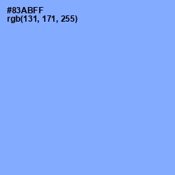 #83ABFF - Jordy Blue Color Image