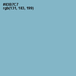 #83B7C7 - Glacier Color Image