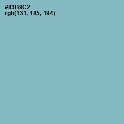 #83B9C2 - Glacier Color Image