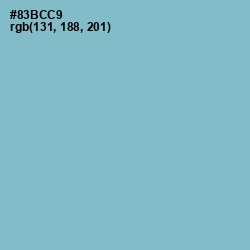 #83BCC9 - Glacier Color Image