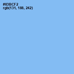 #83BCF2 - Jordy Blue Color Image