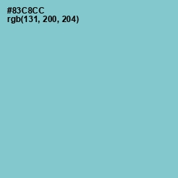 #83C8CC - Half Baked Color Image