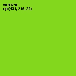 #83D71C - Pistachio Color Image