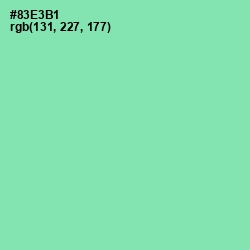 #83E3B1 - Algae Green Color Image