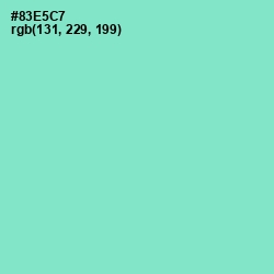 #83E5C7 - Riptide Color Image