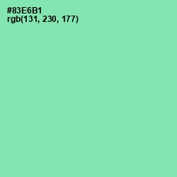 #83E6B1 - Algae Green Color Image