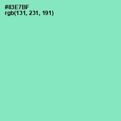 #83E7BF - Algae Green Color Image
