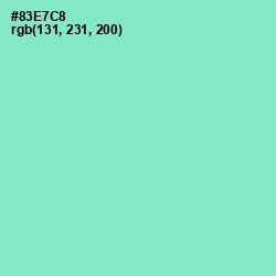 #83E7C8 - Riptide Color Image