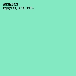 #83E9C3 - Riptide Color Image