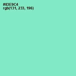 #83E9C4 - Riptide Color Image