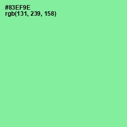 #83EF9E - Mint Green Color Image
