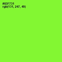 #83F731 - Green Yellow Color Image